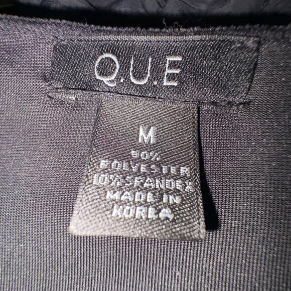 Black Velvet Floral Embroidered Sparkle Top Med Vintage Stretch Holiday Witchy - Picture 4 of 8